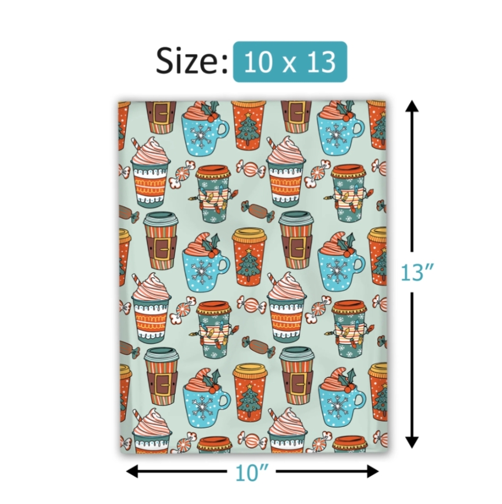 20 10X13 Coffee Latte Poly Mailers - Picture 2 of 9